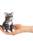 Folkmanis Marionnette à doigt Chat tabby Jouets Folkmanis Tabby gris