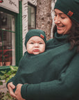 Gustine Cape de portage le bundle cocooning Portage Gustine baby carrier Vert foret (petit-grand