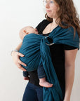 Gustine Écharpe à anneaux Ring Sling en lin Portage Gustine baby carrier Sérénité