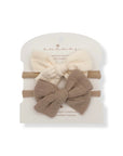 Ananas Co Boucles en mousseline sur bandeau de nylon Accessoires de cheveux Ananas Co Ivoire et Beige