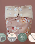 La Petite Ourse Évolution Couche lavable à poche ( sans insert ) Couches lavables La Petite Ourse Shortcake aux fraises
