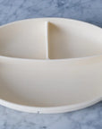 Micasso & Co Assiette à succion divisée en silicone Alimentation Micasso & Co Blanc crème