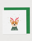 Mimosa Design Carte de souhait Noël Accessoires Mimosa Design Corgi des fêtes