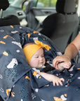 Naélie Poncho pour siège d'auto Accessoires Naélie - Doux comme une maman Forêt scandinave