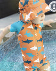 Perlimpinpin Ensemble barboteuse et chapeau soleil Vêtements Perlimpinpin 6-12 mois Requins