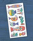 Pico Tatouages temporaires Éducation Pico Tatouages Temporaires Poisson multicolores