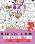 Pico Coloriage géant Éducation Pico Tatouages Temporaires Licornes