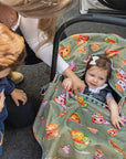 Naélie Poncho pour siège d'auto Accessoires Naélie - Doux comme une maman