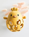Jululu Jouet manchon de dentition petit poulet Jouets Jululu Jaune moutarde