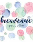 Stéphanie Renière Carte de souhait Bienvenue bébé Accessoires Stéphanie Renière Polka