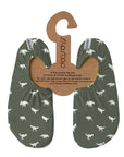 SlipStop Chaussons à semelles adhérentes Enfants S 2-4 ans (7.5-9.5) Vêtements SlipStop Dino vert