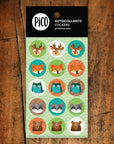 Pico Autocollants Éducation Pico Tatouages Temporaires Animaux de la forêt