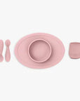 EZ PZ Premier ensemble repas en silicone Alimentation EZ PZ Rose nordique