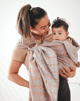 Gustine Écharpe à anneaux Ring sling en coton tissé Portage Gustine baby carrier Dream coral