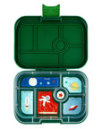 Yumbox Originale 6 compartiments Alimentation Yumbox Explorer green