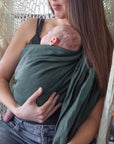 Gustine Écharpe à anneaux Ring Sling en lin Portage Gustine baby carrier Noble