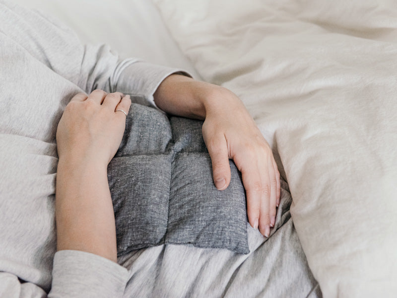 Amma Thérapie Compresse thérapeutique carrée Demin en coton biologique Divers Amma Thérapie