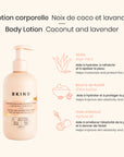 BKIND Lotion corporelle hydratante Noix de coco et lavande Soins corporels BKIND