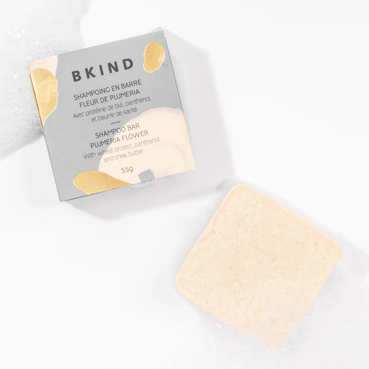 BKIND Shampoing en barre Soins corporels BKIND Bouclés et frisés - Fleur de plumeria