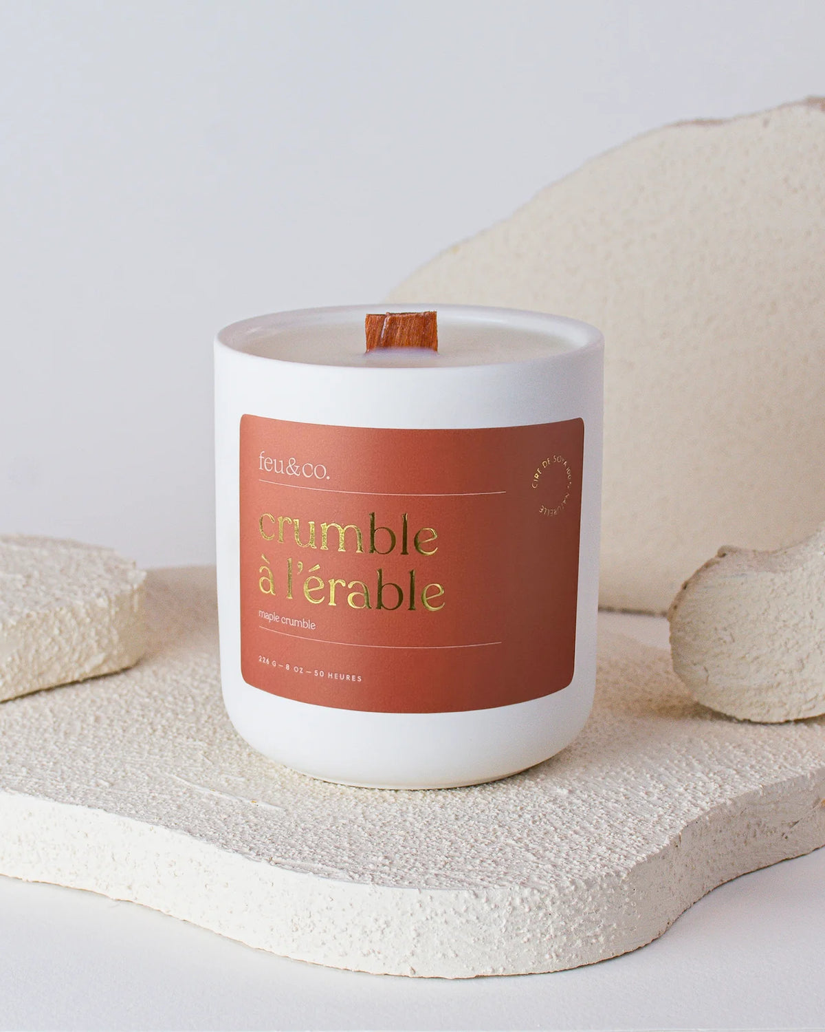 Feu&amp;Co Chandelle de soya Maison Feu&amp;Co Crumble à l'érable