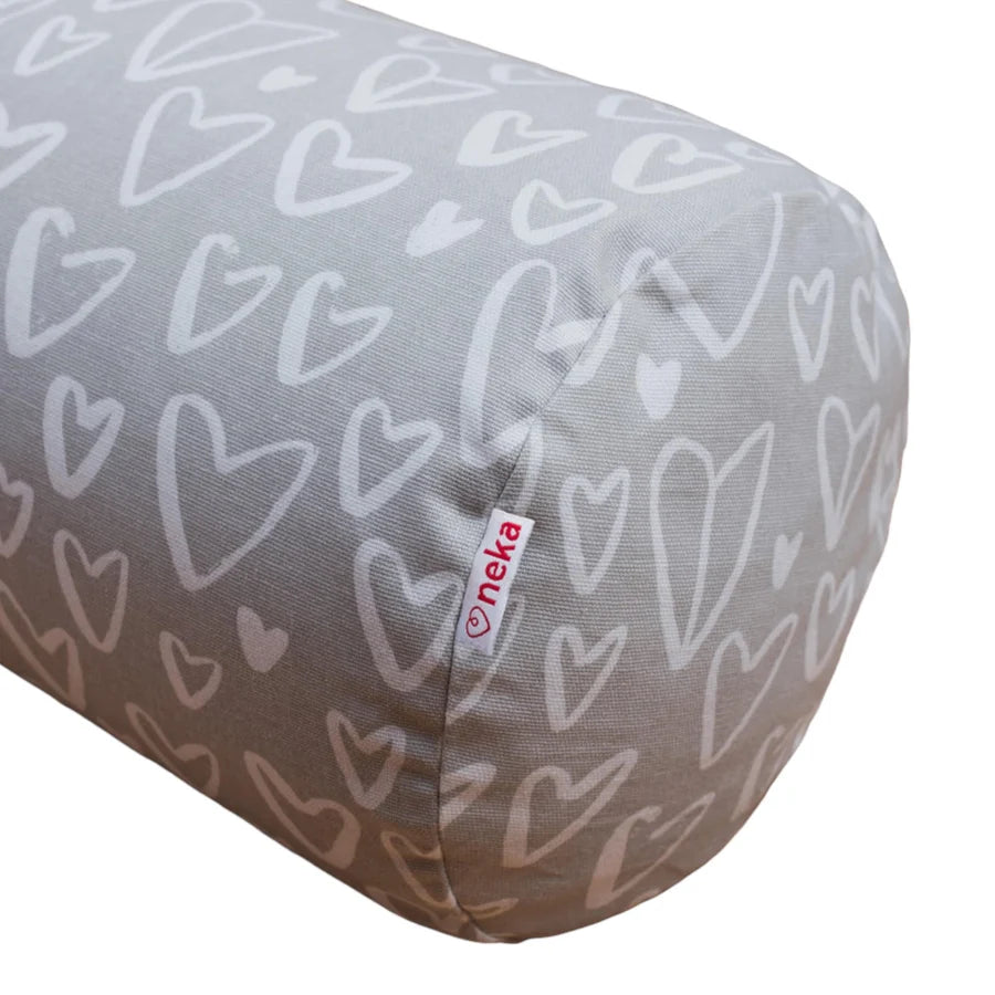 Neka Housse de coussin d'allaitement Allaitement Neka Coeur gris