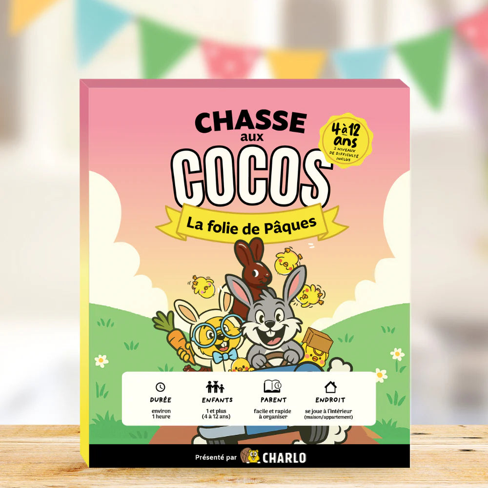 Charlojeu Ensemble Chasse aux cocos de Pâques Jouets Charlojeu