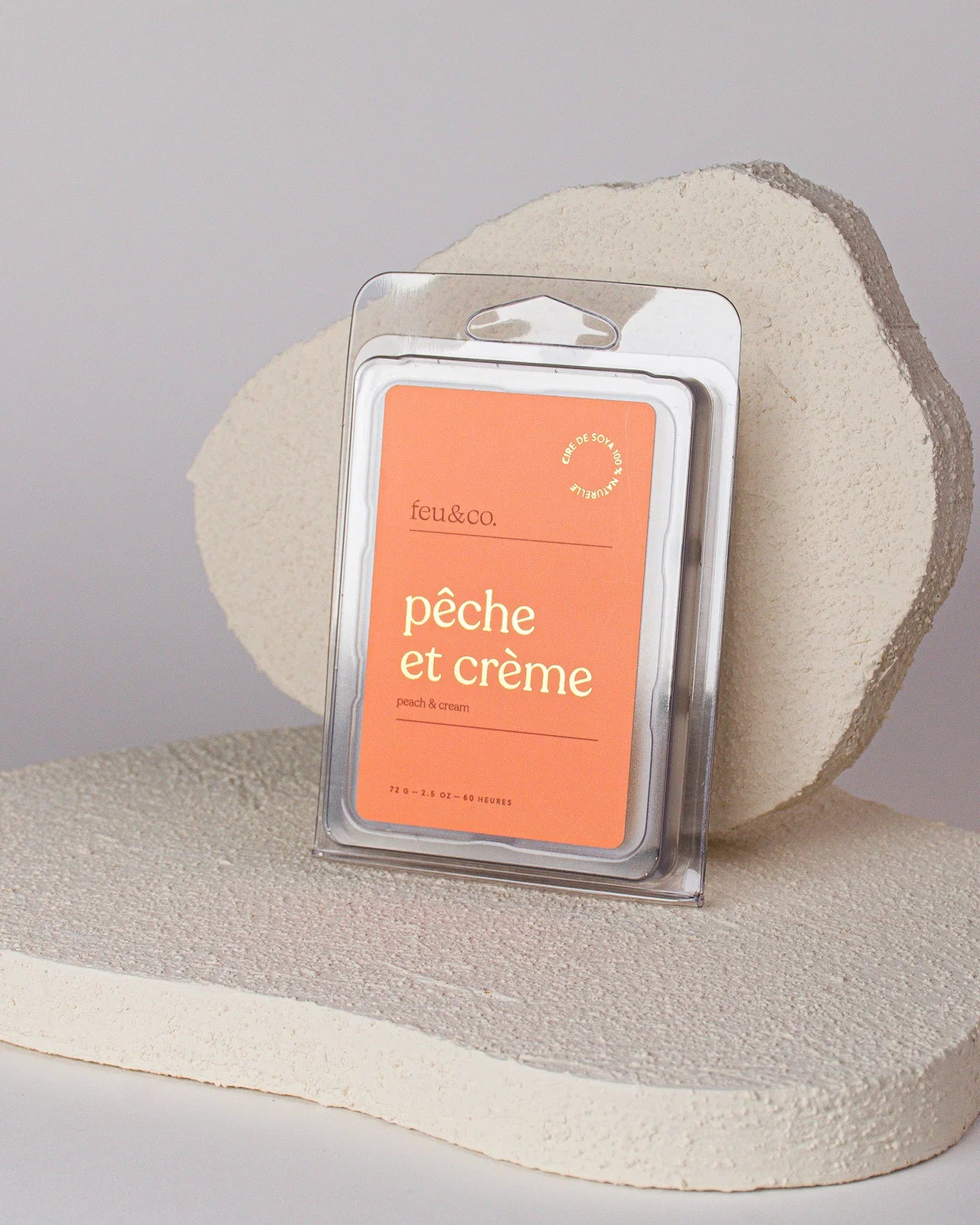 Feu&amp;Co Pastilles de cire de soya pour diffuseur Maison Feu&amp;Co Pêche et crème