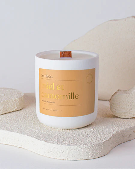 Feu&Co Chandelle de soya Maison Feu&Co Miel & camomille