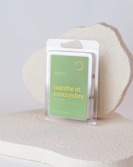 Feu&Co Pastilles de cire de soya pour diffuseur Maison Feu&Co Menthe & concombre