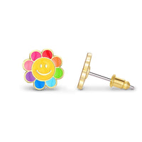 Girl nation Boucles d'oreilles Accessoires Girl nation Joyeuse fleur arc-en-ciel  