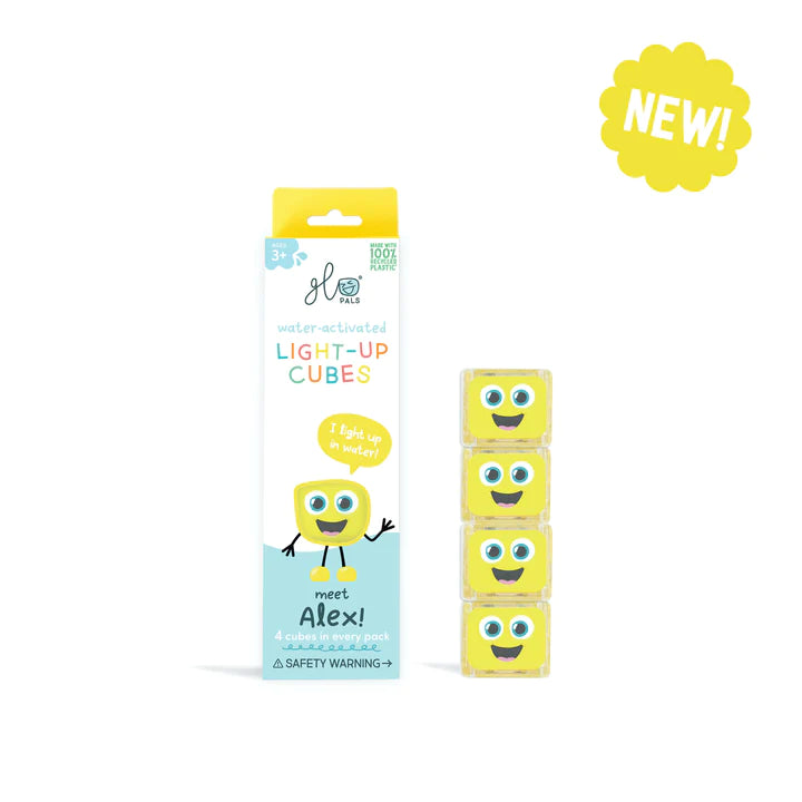 Glo Pals Cubes Lumineux pour le Bain Jouets Glo Pal Alex  