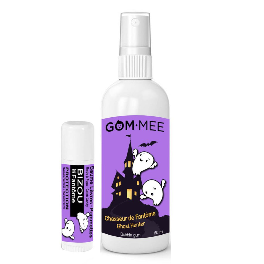 GOM-MEE Duo sac surprise Chasseur de fantômes - Parfum d'ambiance et Baume à lèvres Halloween Soins corporels Gom-Mee   