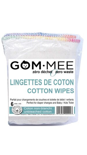 GOM-MEE Lingettes de coton Bain Gom-Mee   