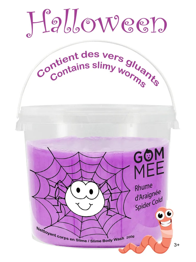GOM-MEE Slime moussante nettoyante - Collection Halloween Soins corporels Gom-Mee Rhume d'araignée