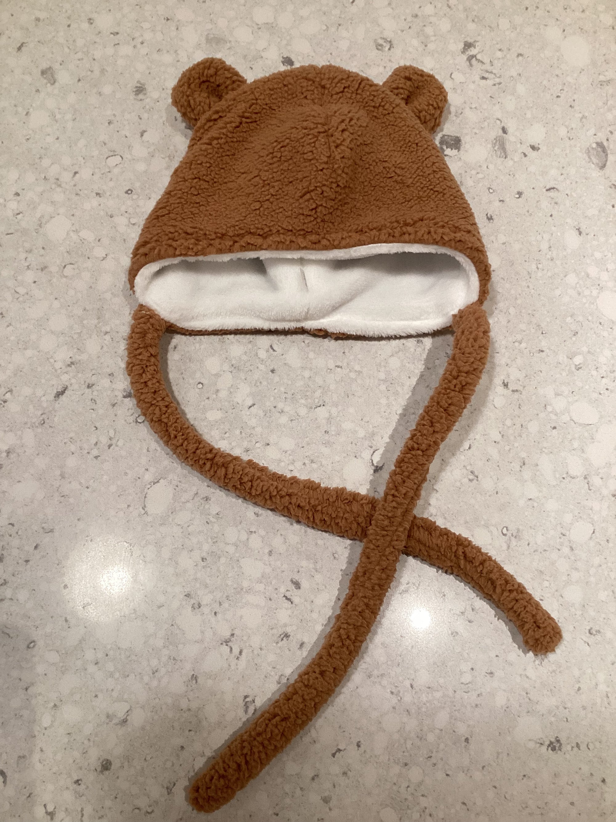 Bébé Ô Chaud Tuque oreille d'ours en sherpa Vêtements Bébé Ô Chaud Caramel 0-3 mois