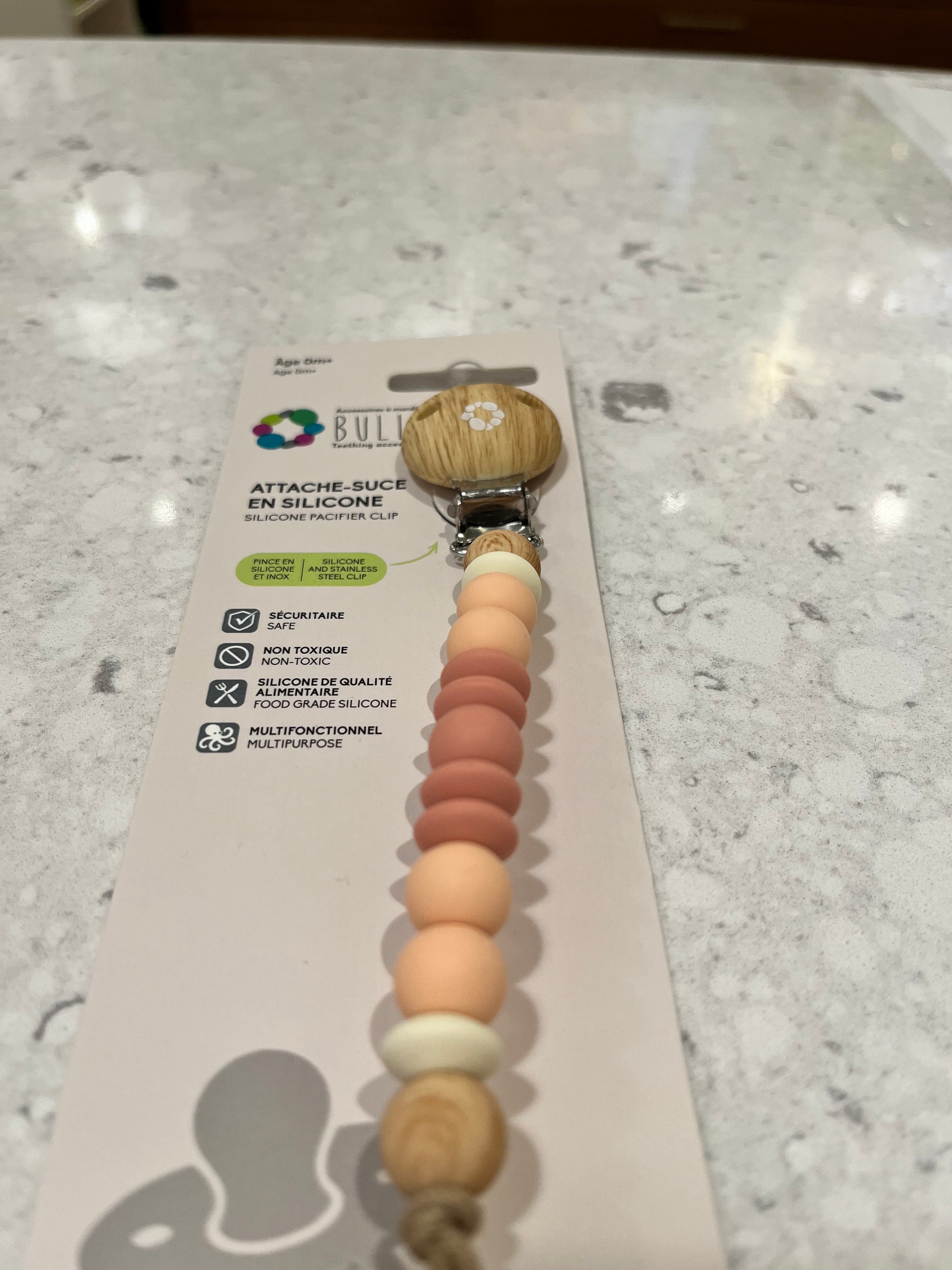 Bulle bijouterie Attache-suce Accessoires Bulle bijouterie Ora pêche & blush