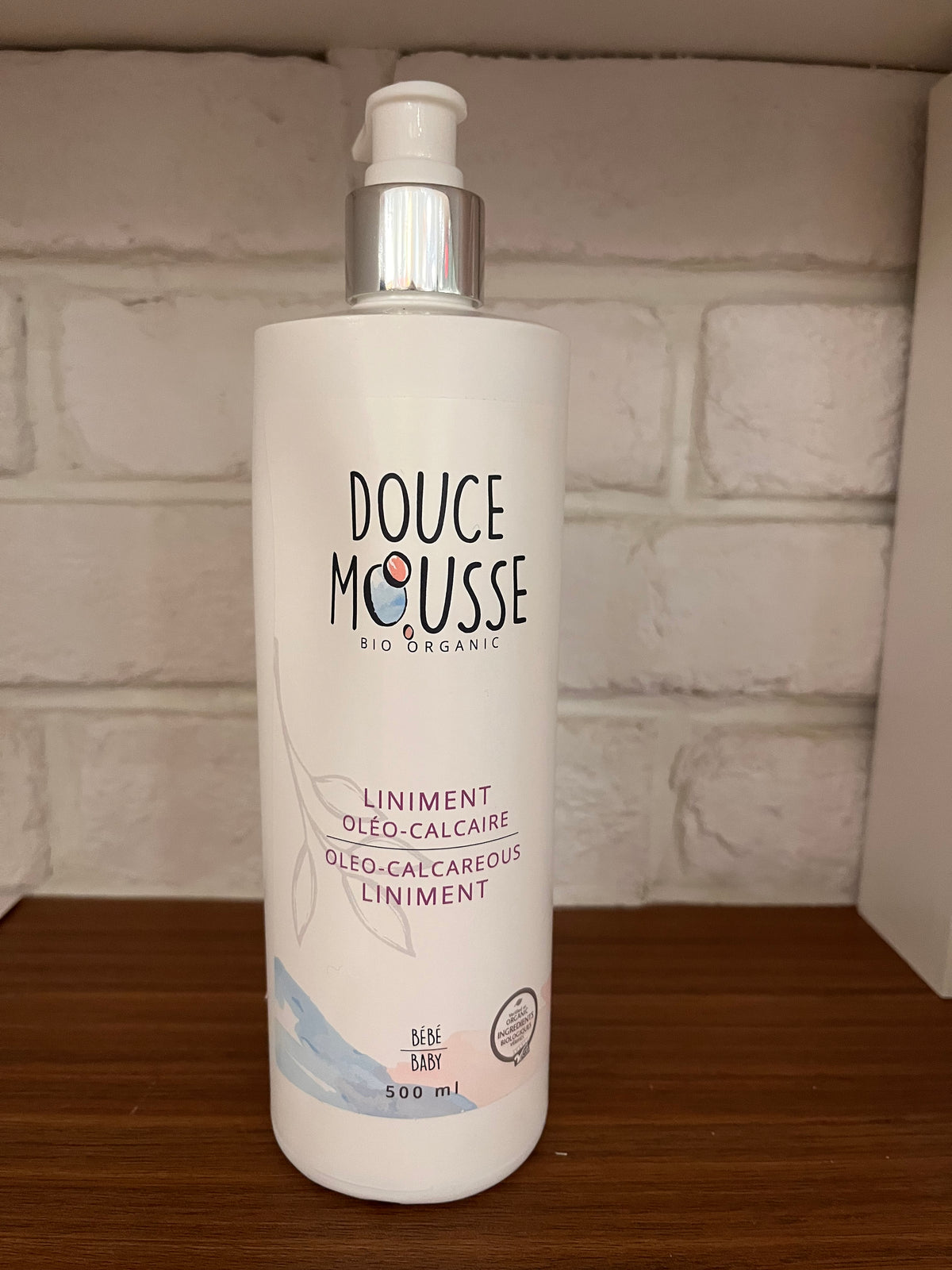Douce Mousse Liniment Oléo-Calcaire Soins corporels La Coursière Bio 500ml