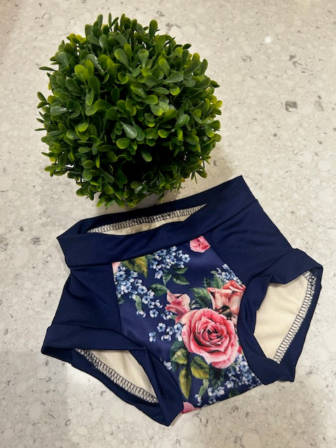 Joka Bébé Culotte de propreté de jour Couches lavables Joka Bébé Petit Bouquet de printemps bleu