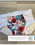 Joka Bébé Culotte de propreté de nuit Couches lavables Joka Bébé Grand Roses écarlates