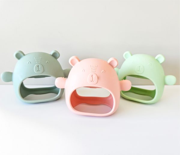 Jululu Jouet manchon de dentition pour bébé Jouets Jululu Rose pâle  