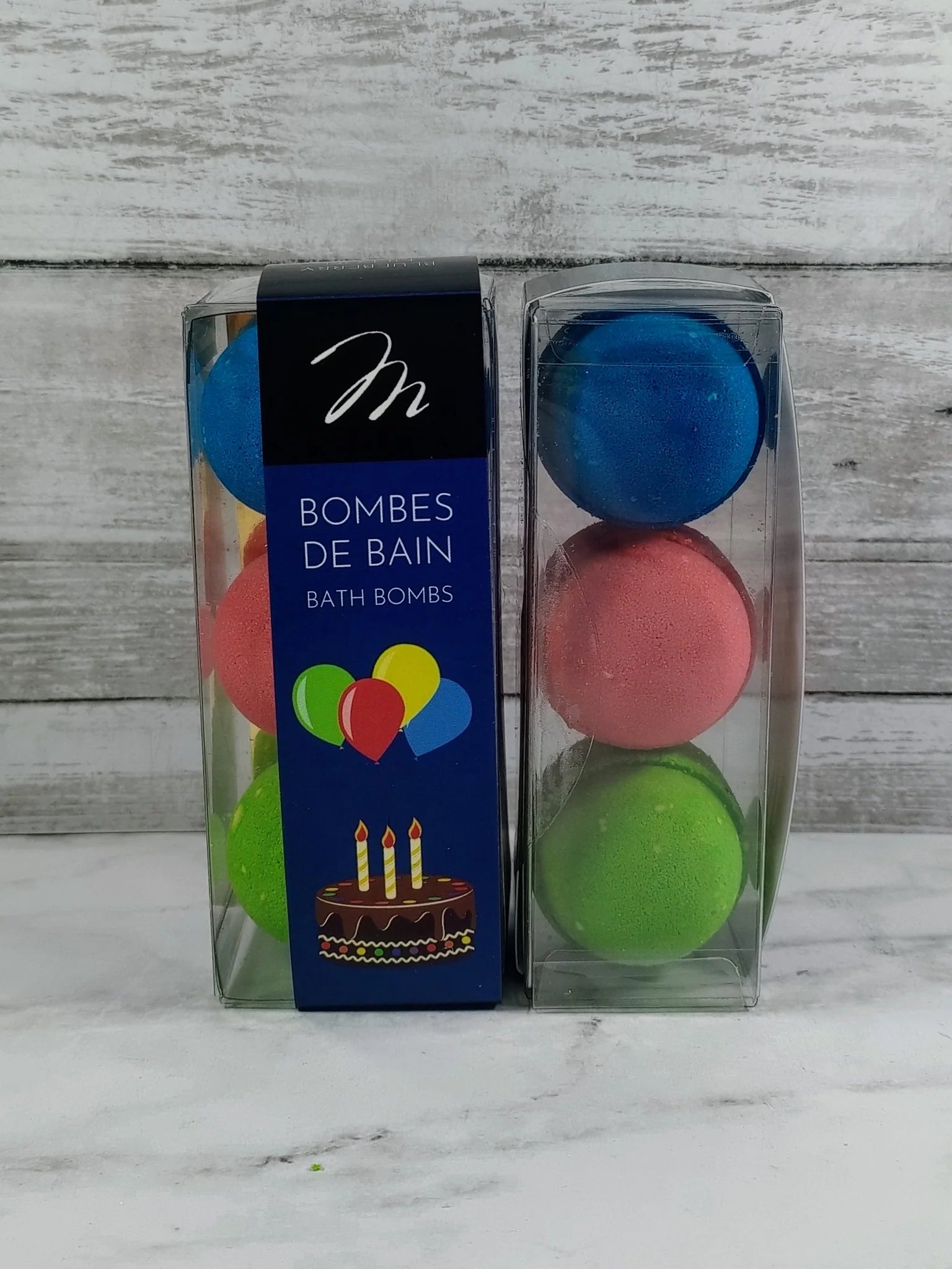 Margot Trio de bombes de bain Soins corporels Margot Bonne fête bleu