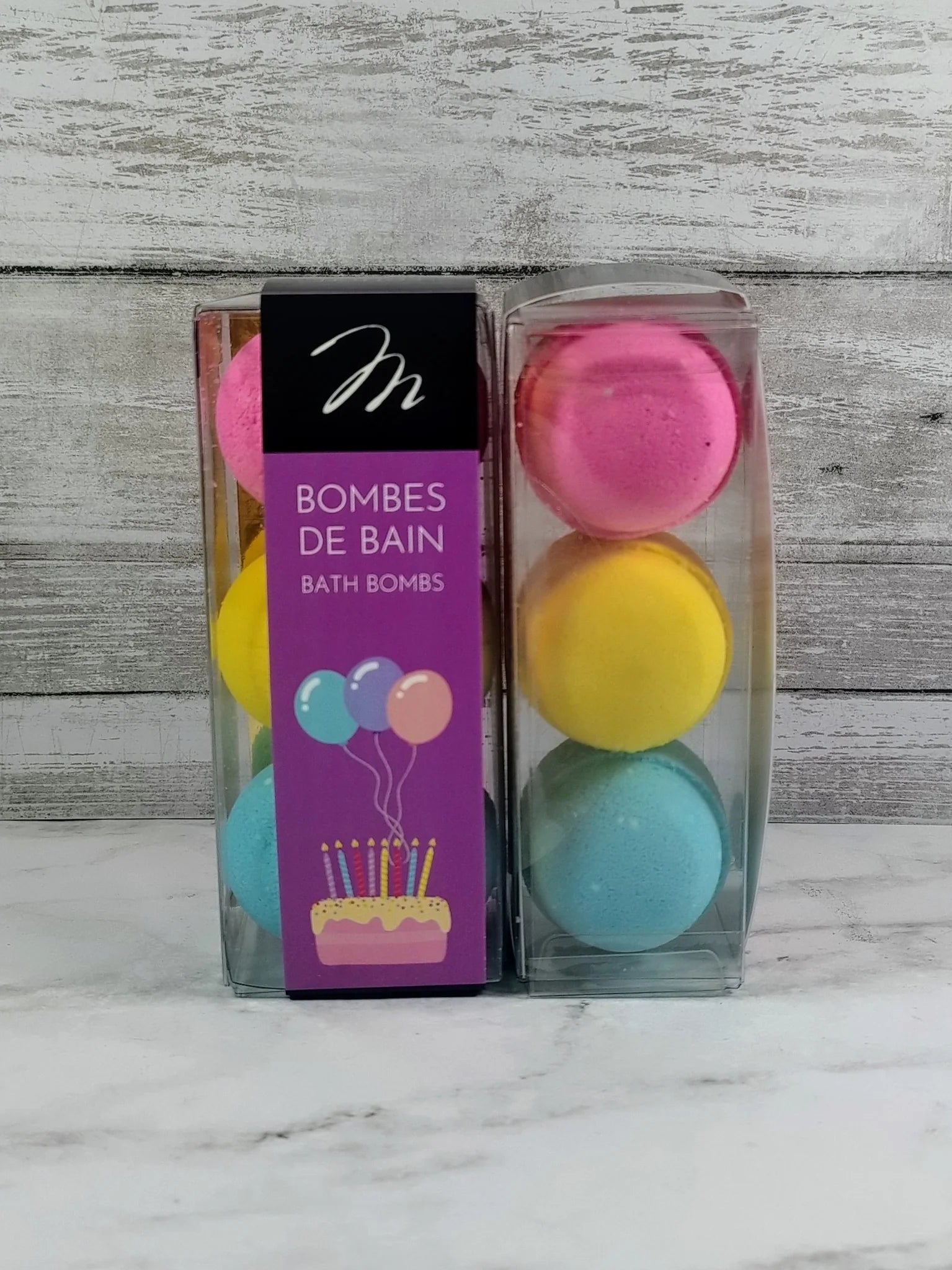 Margot Trio de bombes de bain Soins corporels Margot Bonne fête violet