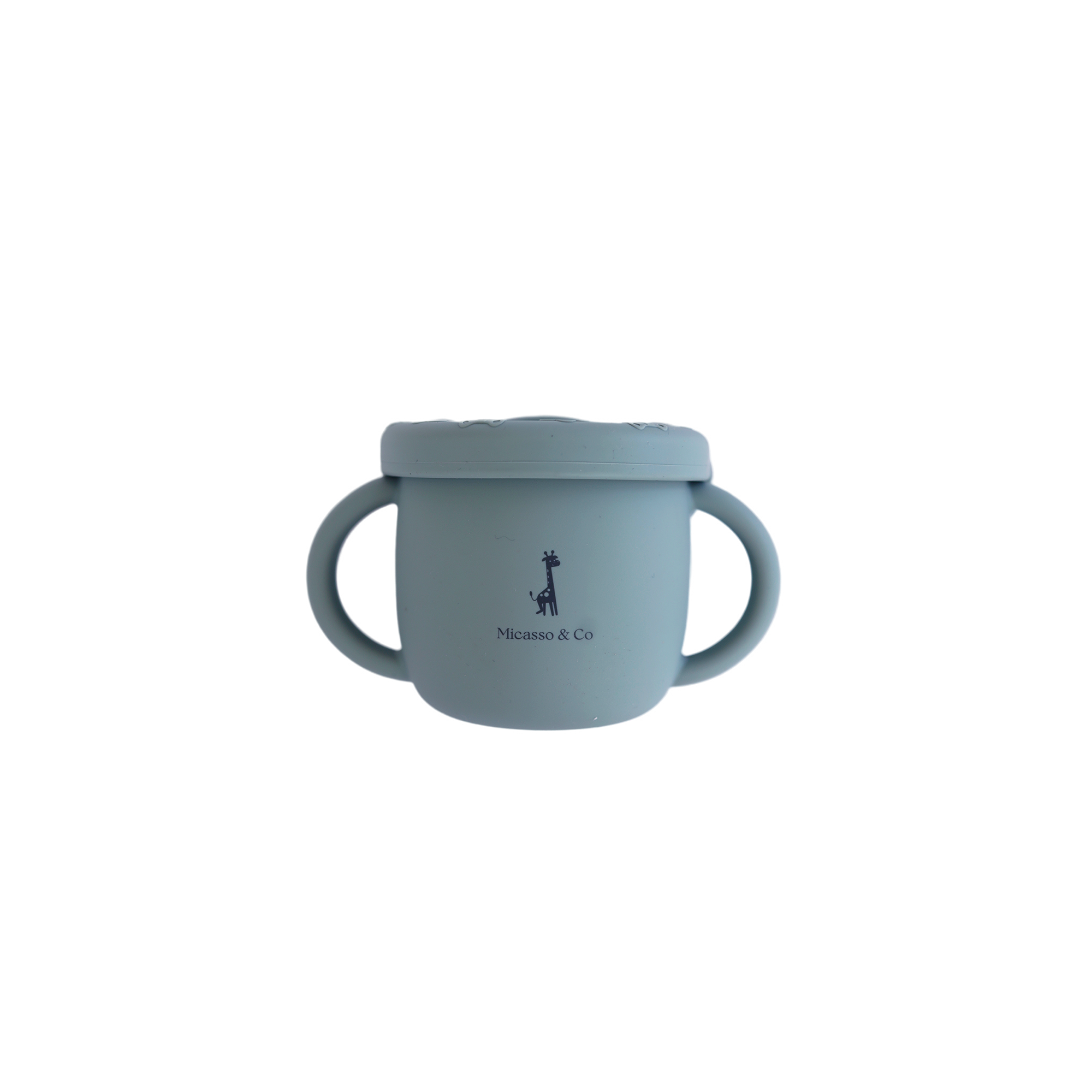 Micasso & Co Tasse d'apprentissage 2 en 1 pour collation et liquide Alimentation Micasso & Co Bleu  