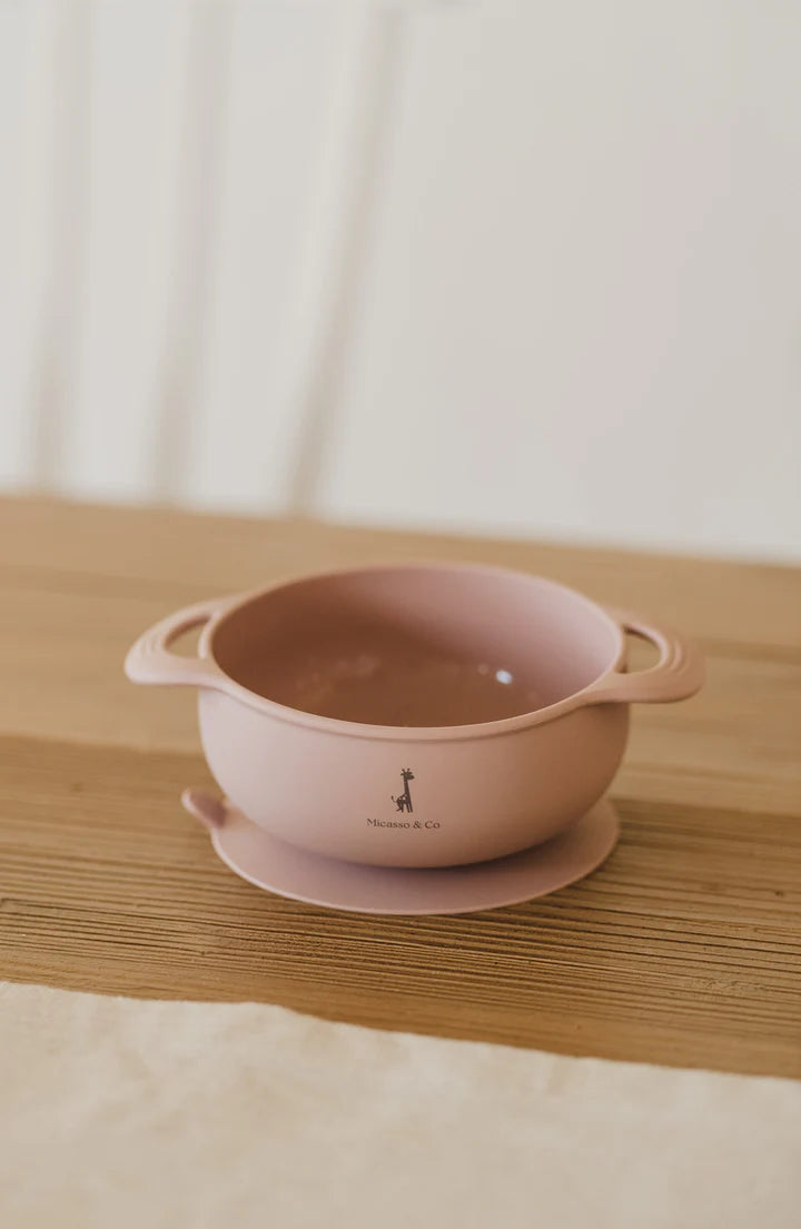 Micasso &amp; Co Bol en silicone à succion Alimentation Micasso &amp; Co Mauve  