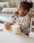 Micasso & Co Tasse d'apprentissage 2 en 1 pour collation et liquide Alimentation Micasso & Co Caramel