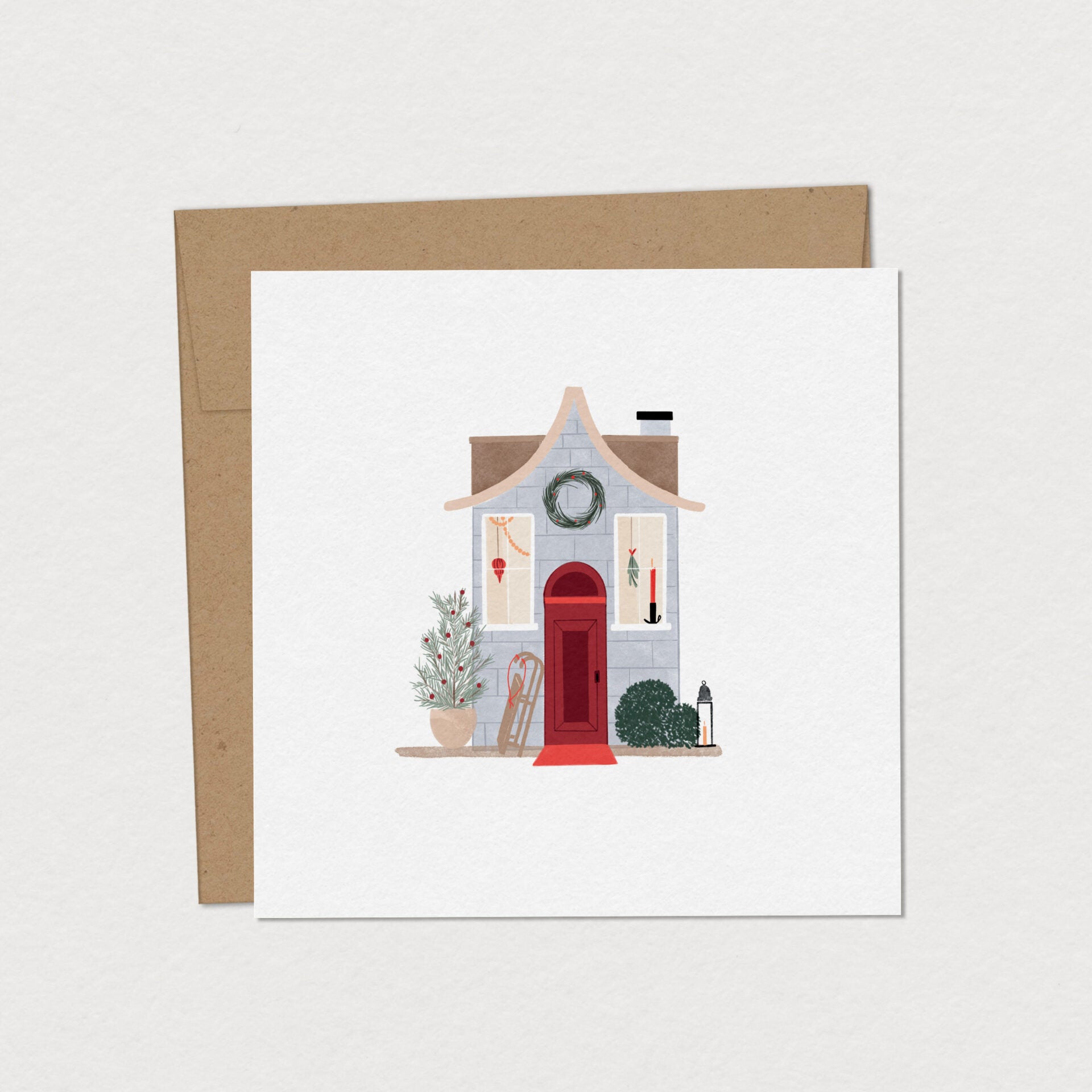 Mimosa Design Carte de souhait Noël Accessoires Mimosa Design Charmante maisonnée