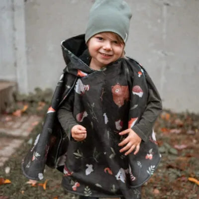 Naélie Poncho pour siège d&#39;auto Accessoires Naélie - Doux comme une maman Forêt noire