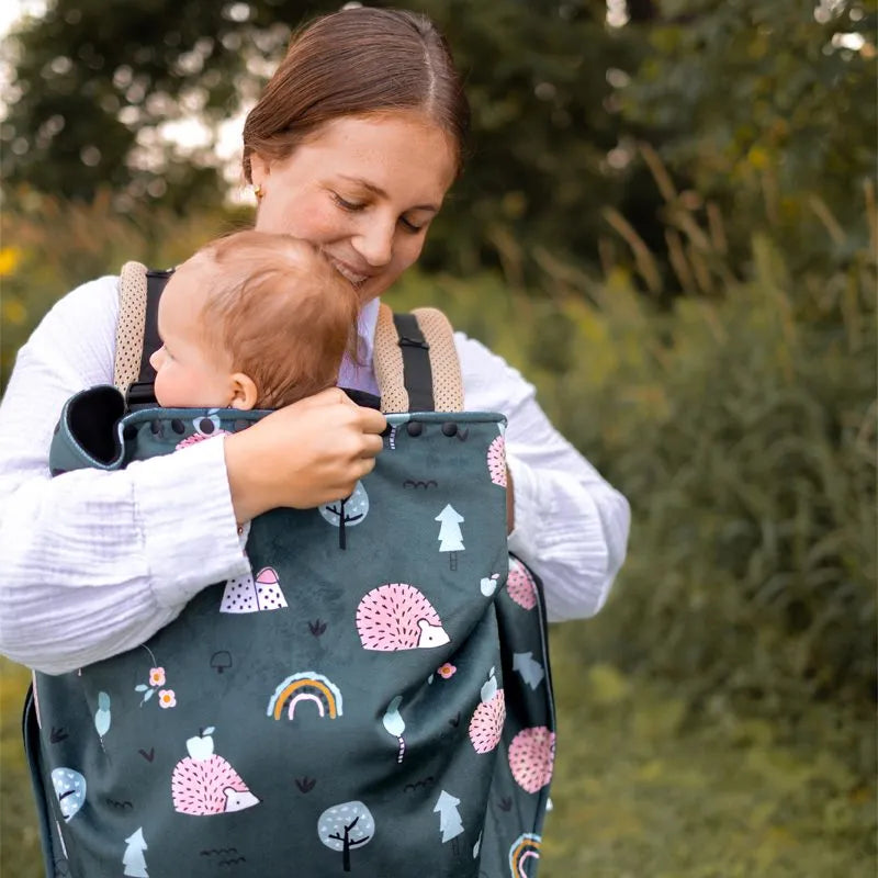 Naélie Poncho pour siège d&#39;auto Accessoires Naélie - Doux comme une maman Hérissons