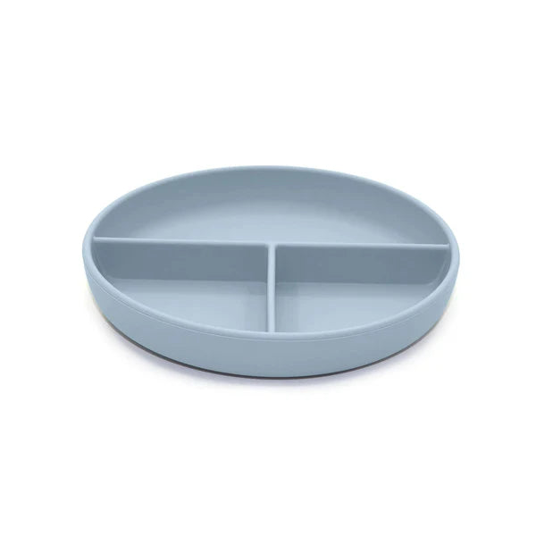 Noüka Assiette divisée en silicone Alimentation Noüka Lily blue