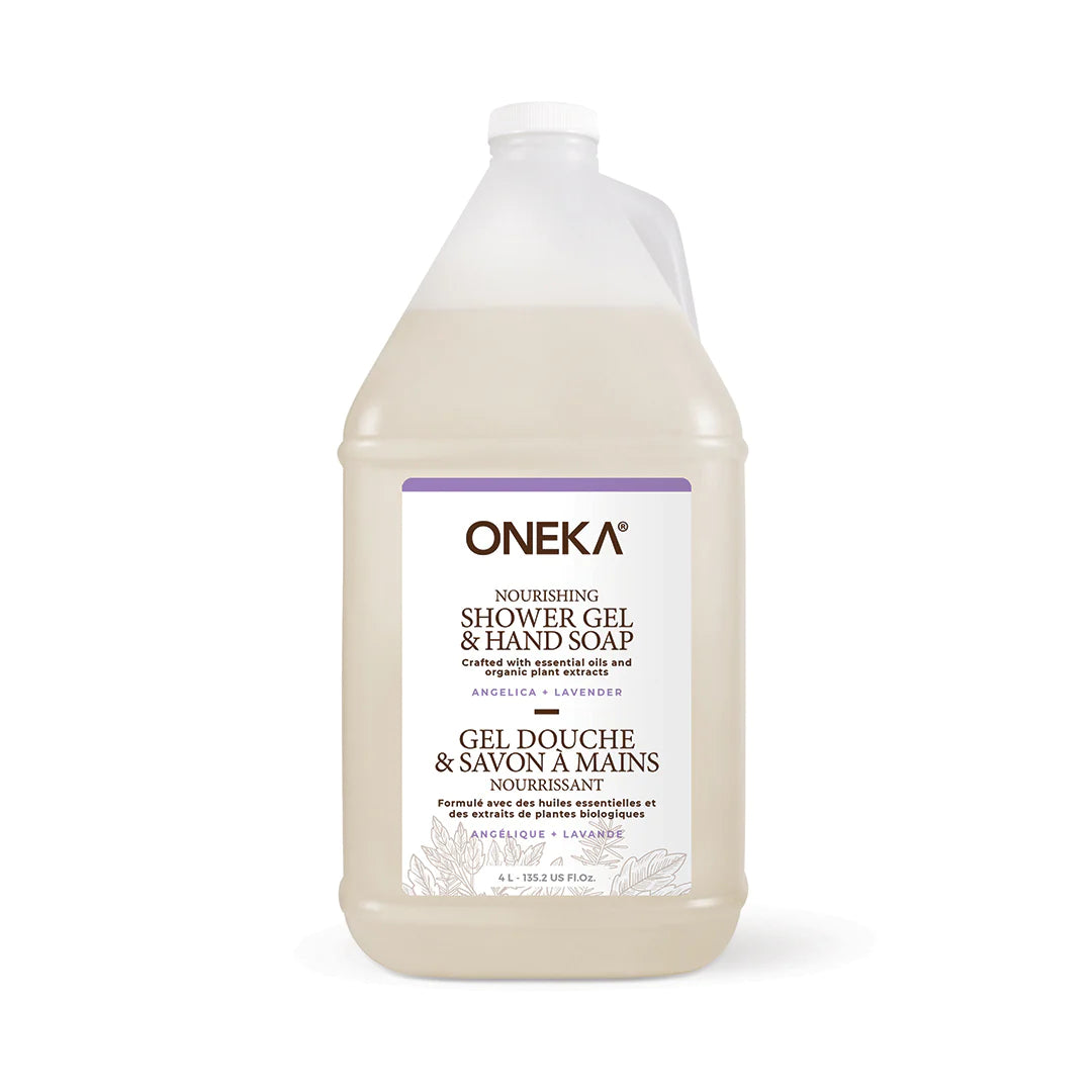 Oneka Gel de douche Soins corporels Oneka 4 litres Lavande 